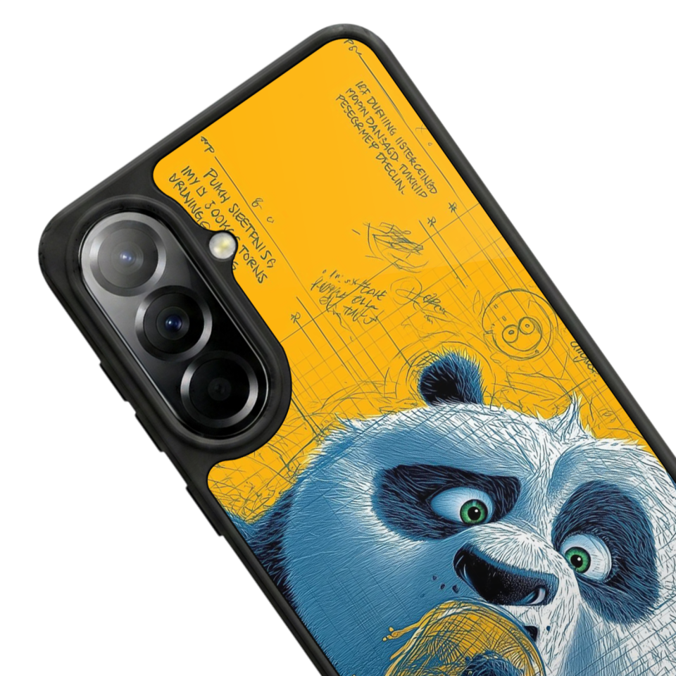 Samsung Galaxy A37 Uyumlu Kung Fu Panda Tasarımlı Glossy Premium Kılıf
