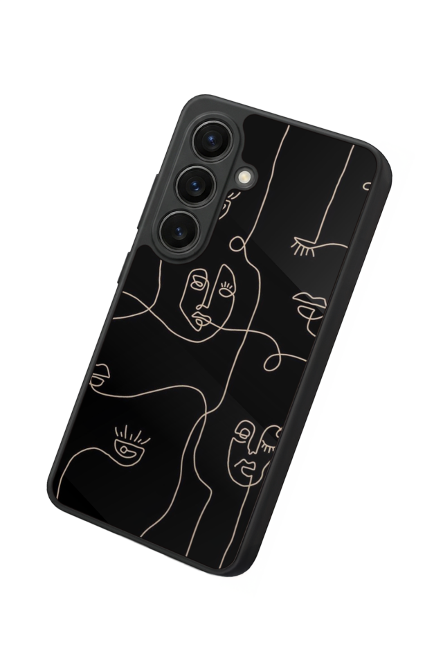 Samsung Galaxy S26 Uyumlu Line Art Tasarımlı Glossy Premium Kılıf