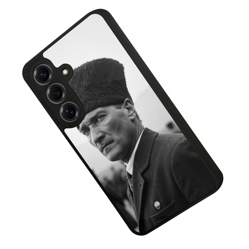 Samsung Galaxy S25 Uyumlu Mustafa Kemal Ataturk Tasarımlı Glossy Premium Kılıf