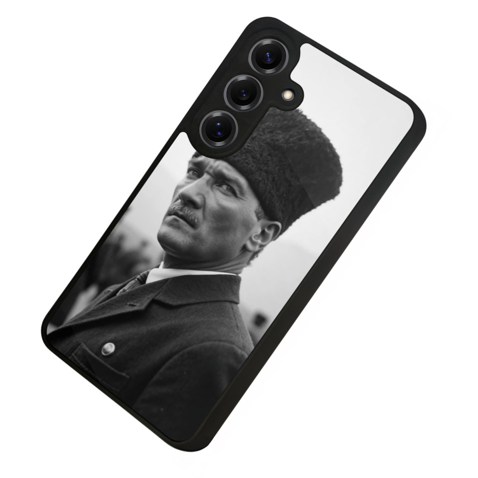 Samsung Galaxy S25 Uyumlu Mustafa Kemal Ataturk Tasarımlı Glossy Premium Kılıf