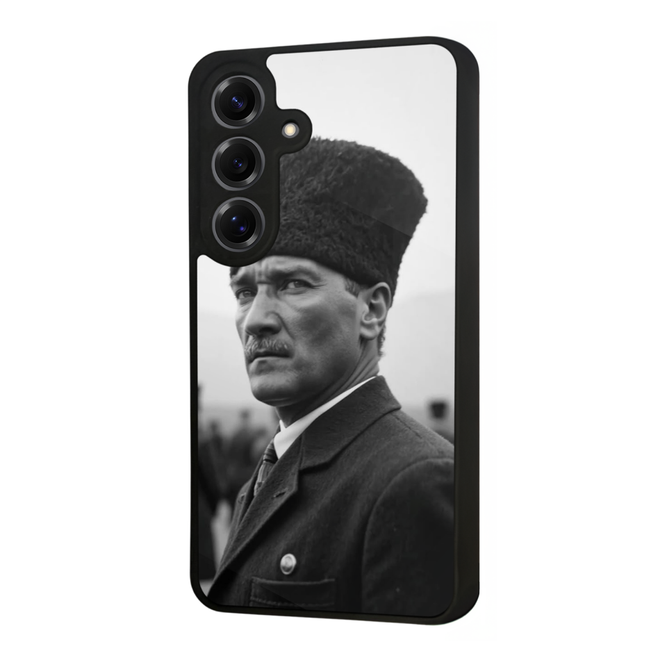 Samsung Galaxy S25 Uyumlu Mustafa Kemal Ataturk Tasarımlı Glossy Premium Kılıf