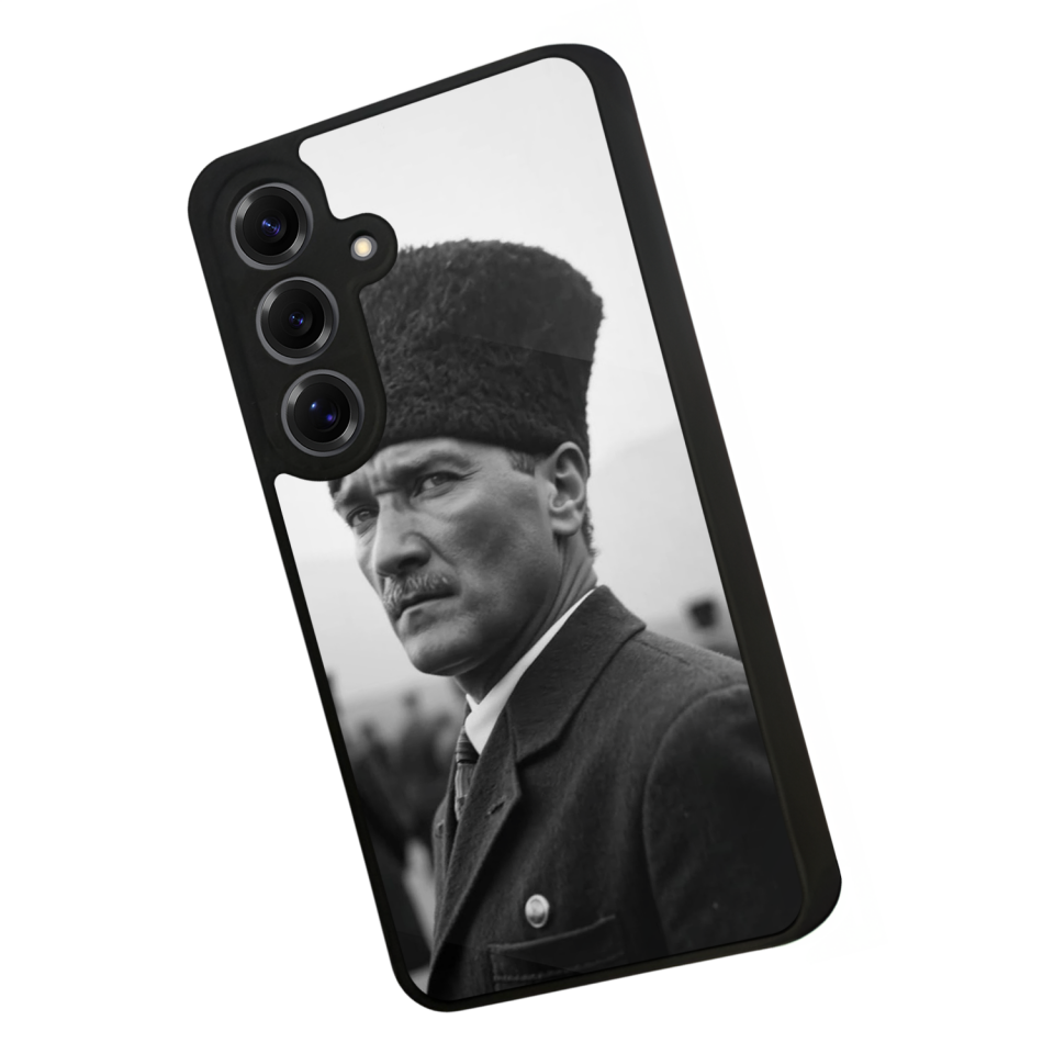 Samsung Galaxy S25 Uyumlu Mustafa Kemal Ataturk Tasarımlı Glossy Premium Kılıf