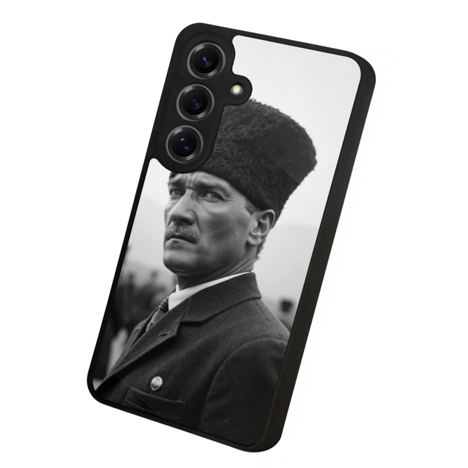 Samsung Galaxy S25 Uyumlu Mustafa Kemal Ataturk Tasarımlı Glossy Premium Kılıf