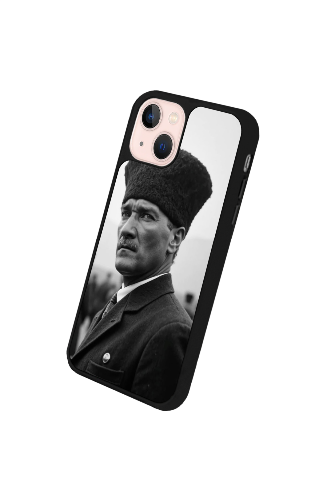 iPhone 13/14 Uyumlu Mustafa Kemal Ataturk Tasarımlı Glossy Premium Kılıf