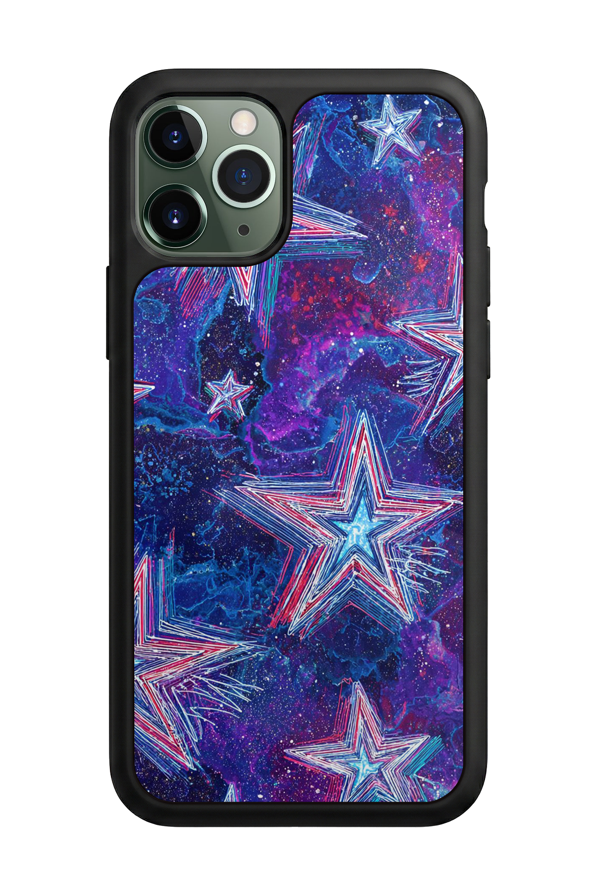 iPhone 11 Pro Max Uyumlu Retro Yildizlar Tasarımlı Glossy Premium Kılıf