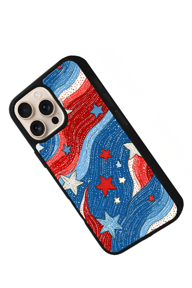 iPhone 14 Pro Uyumlu Retro Yildizlar Tasarımlı Glossy Premium Kılıf