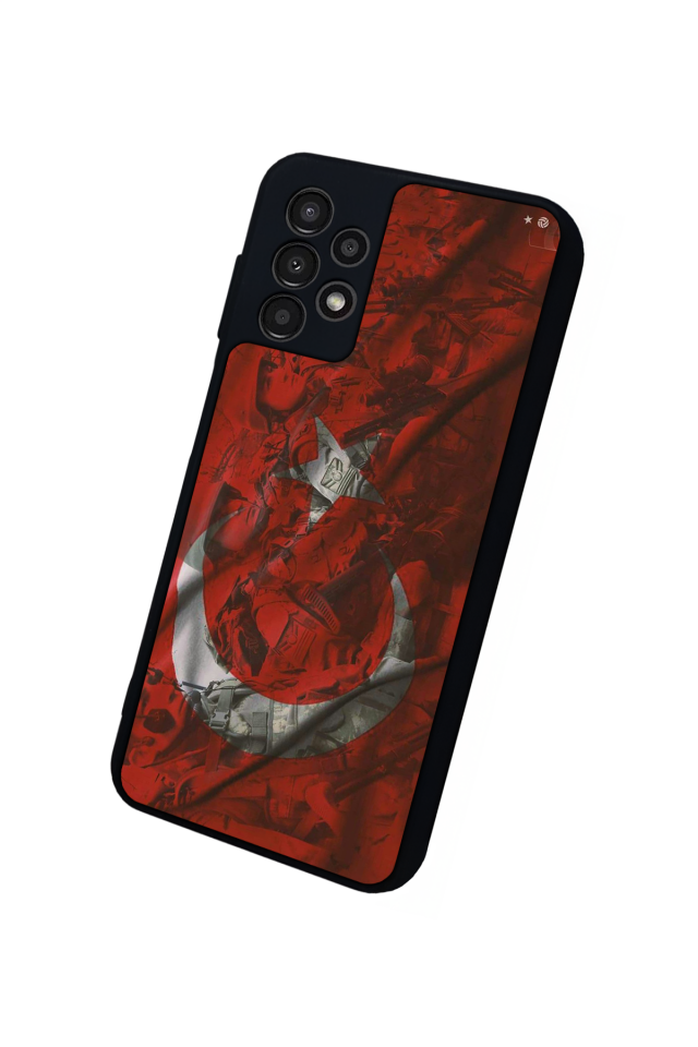 Samsung Galaxy A23 Uyumlu Türk Bayragi Tasarımlı Glossy Premium Kılıf