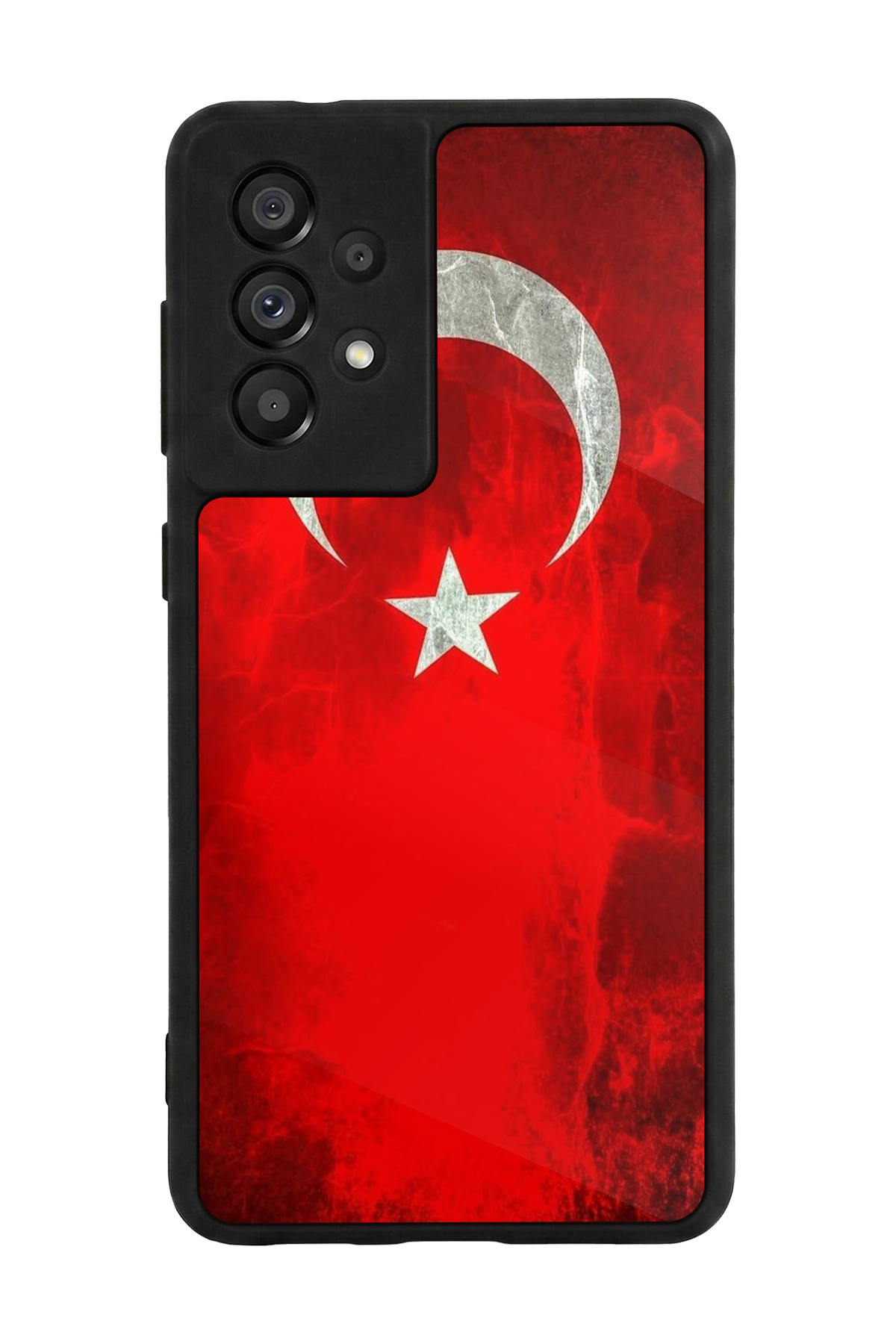 Samsung Galaxy A73 Uyumlu Türk Bayragi Tasarımlı Glossy Premium Kılıf