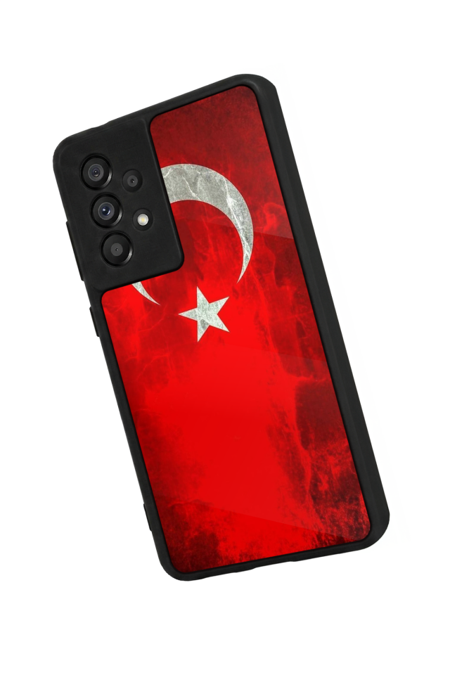 Samsung Galaxy A73 Uyumlu Türk Bayragi Tasarımlı Glossy Premium Kılıf