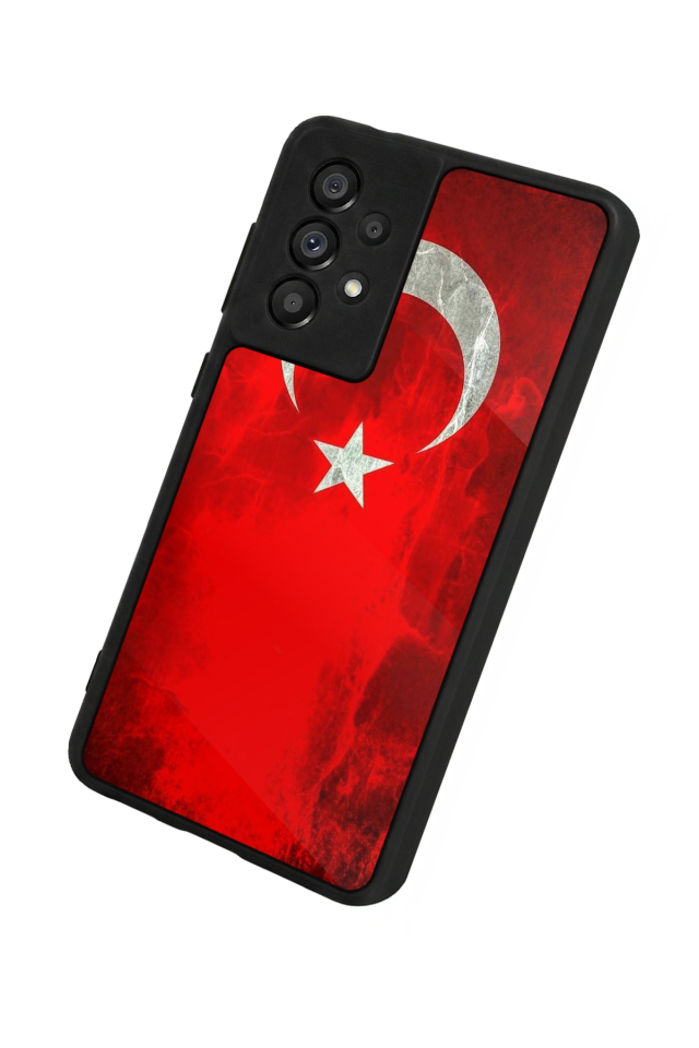 Samsung Galaxy A73 Uyumlu Türk Bayragi Tasarımlı Glossy Premium Kılıf