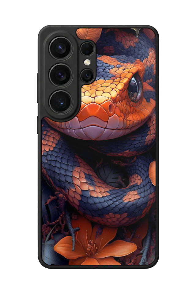 Samsung Galaxy S26 Ultra Uyumlu Yılan Tasarımlı Glossy Premium Kılıf