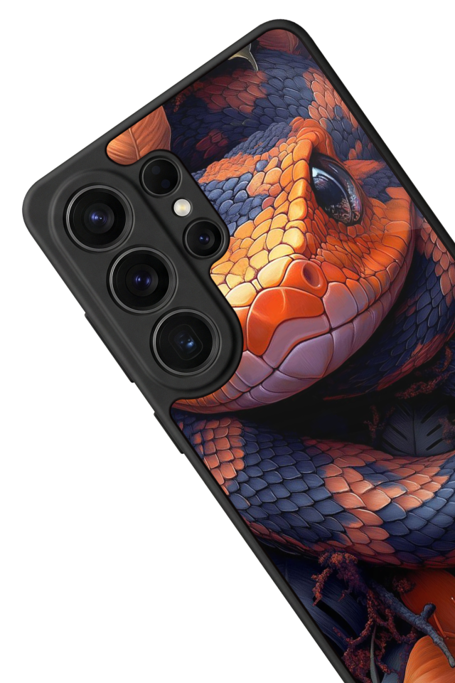 Samsung Galaxy S26 Ultra Uyumlu Yılan Tasarımlı Glossy Premium Kılıf