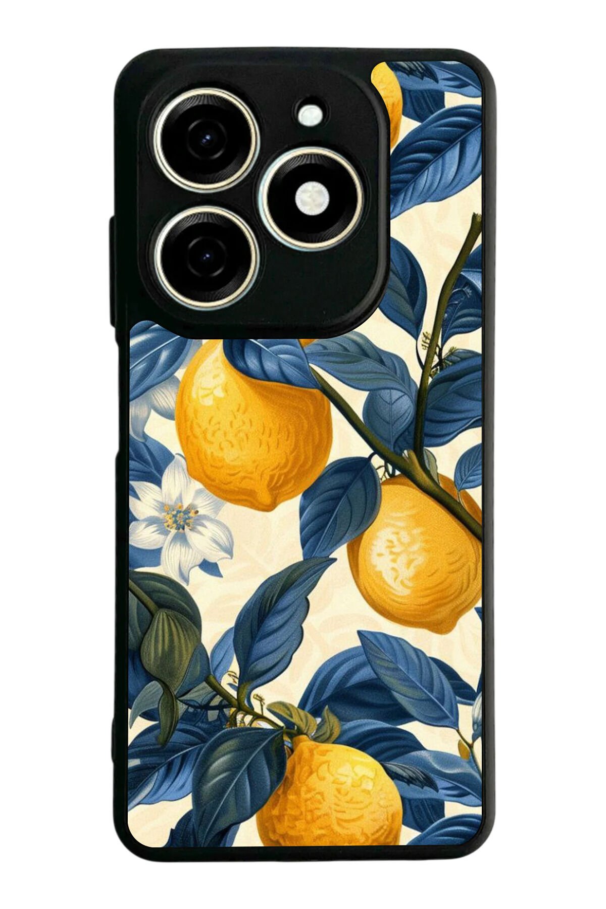 Tecno Spark 20/20C Uyumlu Limon Tasarımlı Glossy Premium Kılıf