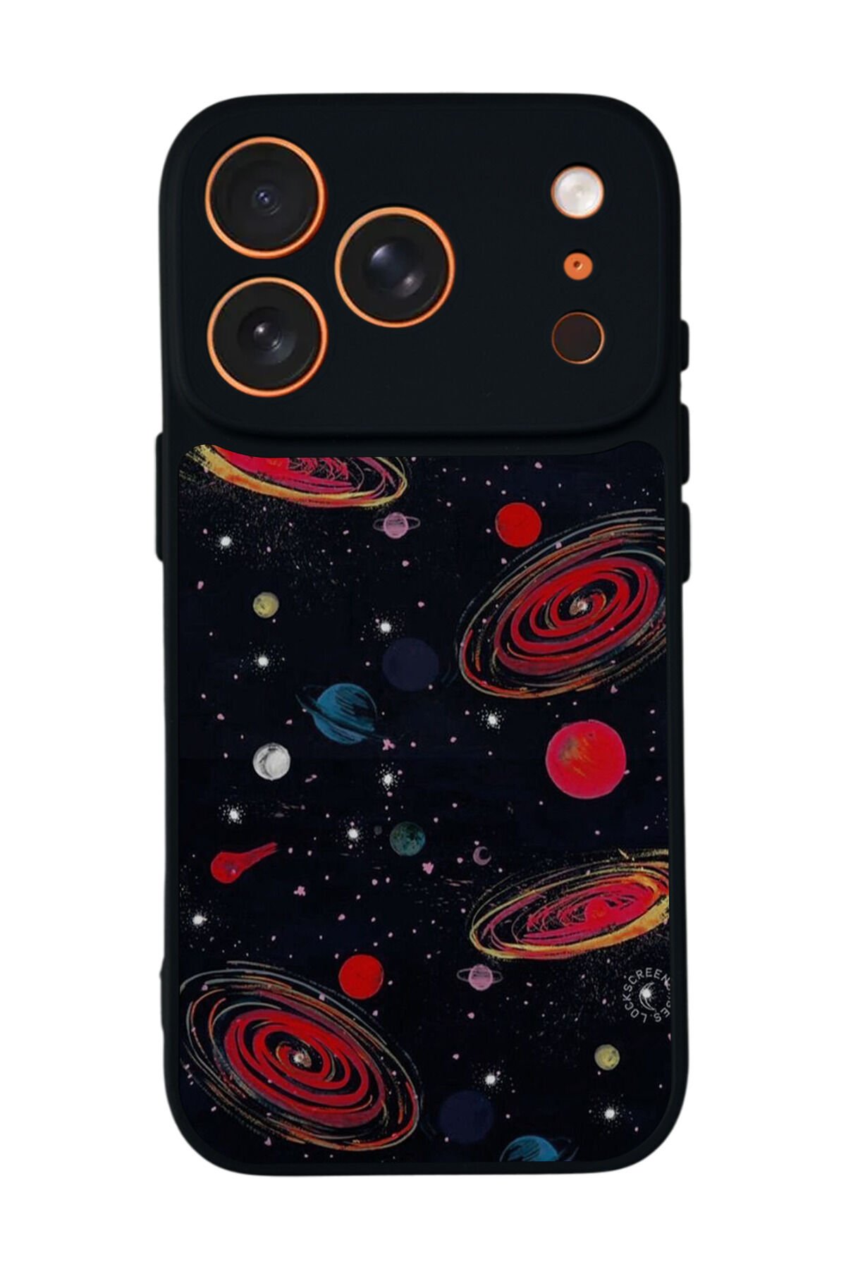 iPhone 17 Pro Max Uyumlu Uzay Tasarımlı Glossy Premium Kılıf