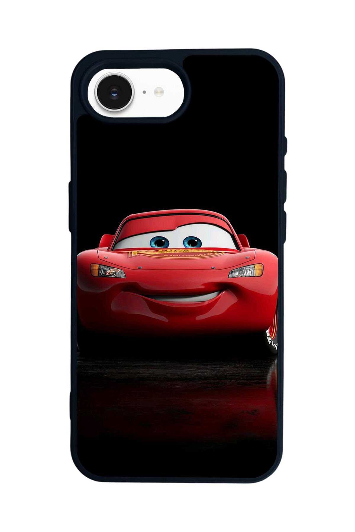 iPhone 16E Uyumlu Şimsek McQueen Tasarımlı Glossy Premium Kılıf