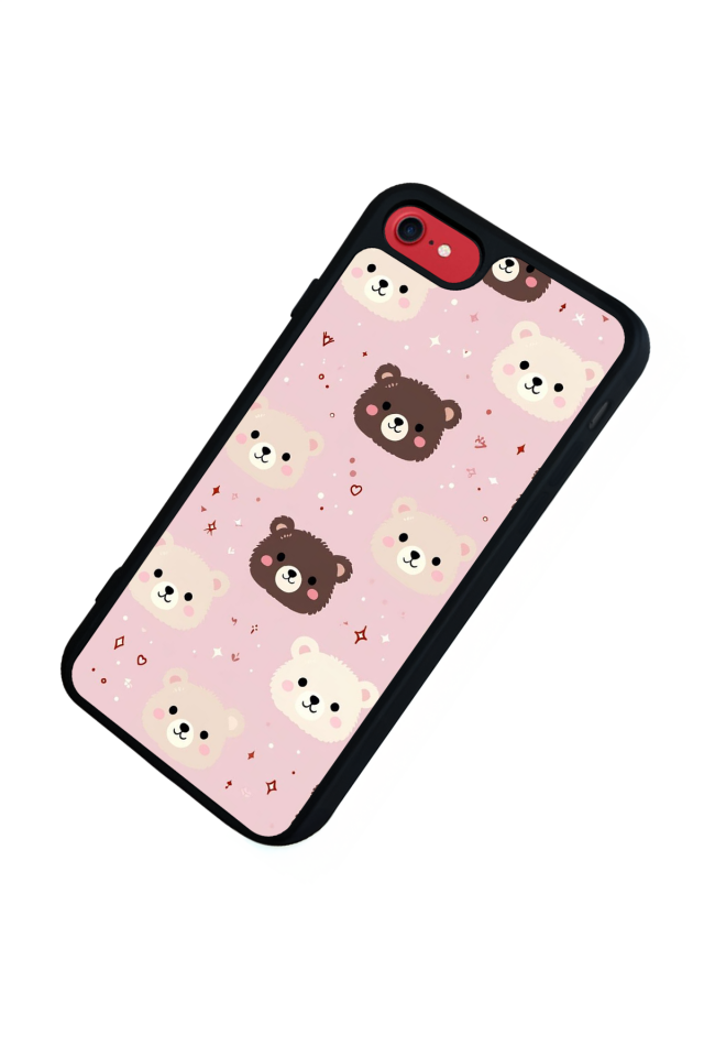 iPhone 8 Uyumlu Ayı Tasarımlı Glossy Premium Kılıf