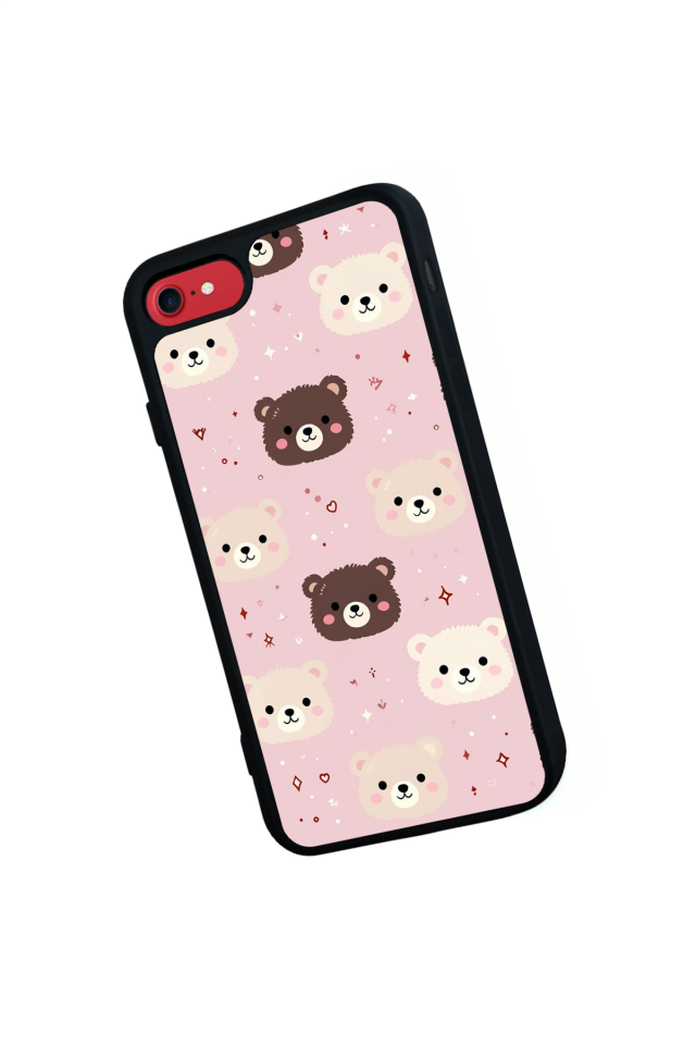 iPhone 8 Uyumlu Ayı Tasarımlı Glossy Premium Kılıf