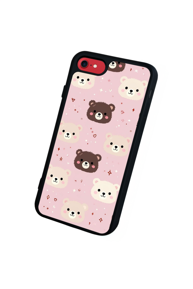 iPhone 8 Uyumlu Ayı Tasarımlı Glossy Premium Kılıf