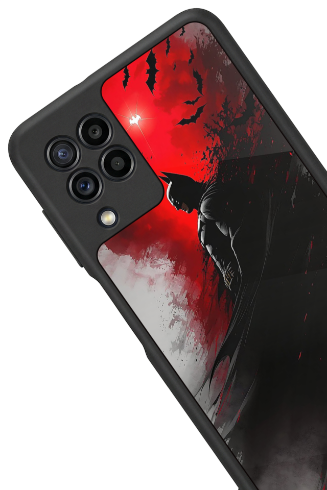 Samsung Galaxy M22 Uyumlu Batman Tasarımlı Glossy Premium Kılıf