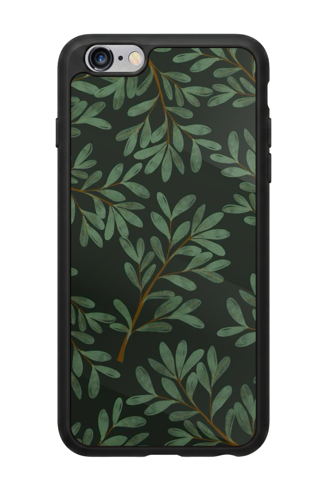 iPhone 6s Plus Uyumlu Botanik Tasarımlı Glossy Premium Kılıf