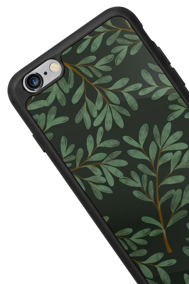 iPhone 6s Plus Uyumlu Botanik Tasarımlı Glossy Premium Kılıf