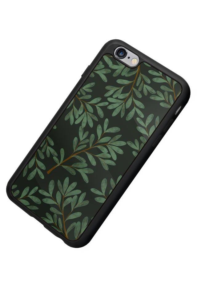 iPhone 6s Plus Uyumlu Botanik Tasarımlı Glossy Premium Kılıf