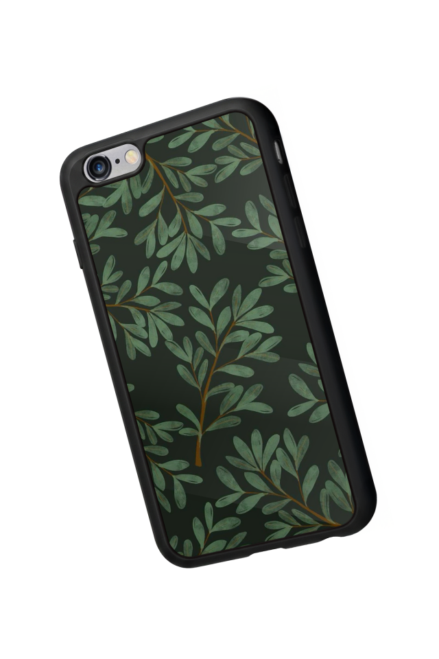 iPhone 6s Plus Uyumlu Botanik Tasarımlı Glossy Premium Kılıf