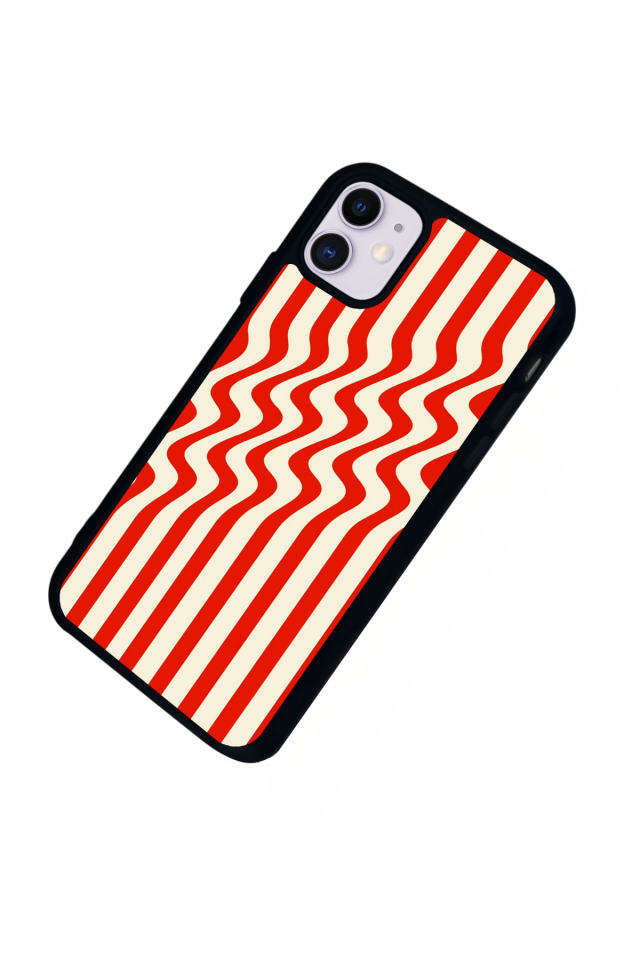 iPhone 11 Uyumlu Çizgi Sanatı Tasarımlı Glossy Premium Kılıf