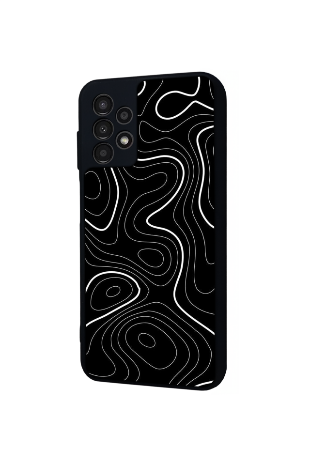 Samsung Galaxy A13 Uyumlu Çizgi Sanatı Tasarımlı Glossy Premium Kılıf