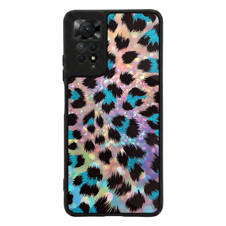 Xiaomi Redmi Note 12 Pro Uyumlu Hologram Leopar Tasarımlı Glossy Premium Kılıf