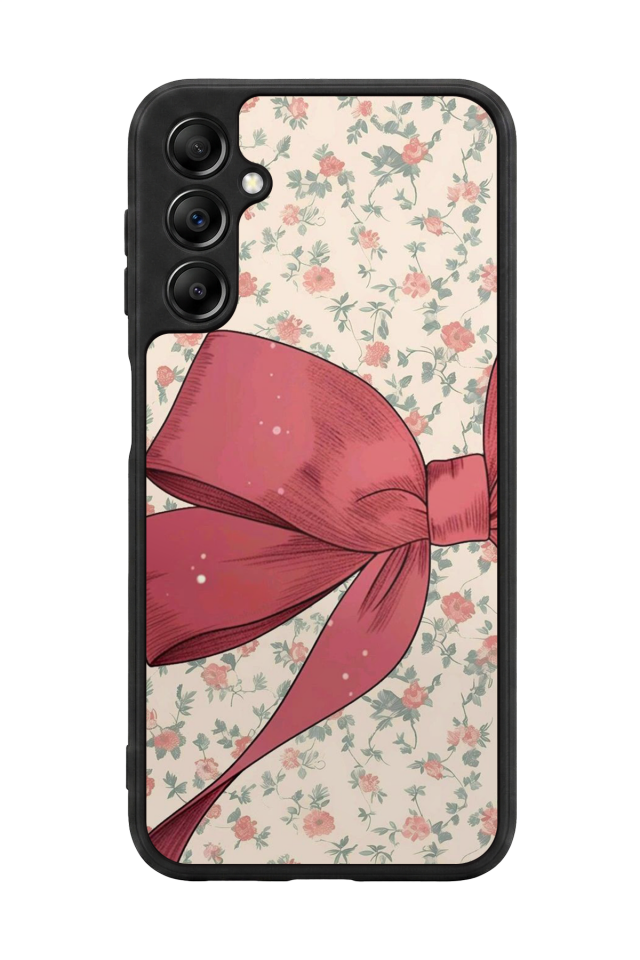 Samsung Galaxy A14 Uyumlu Kurdele Tasarımlı Glossy Premium Kılıf