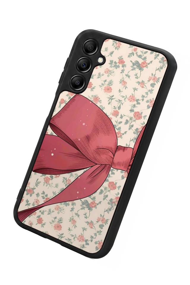 Samsung Galaxy A14 Uyumlu Kurdele Tasarımlı Glossy Premium Kılıf