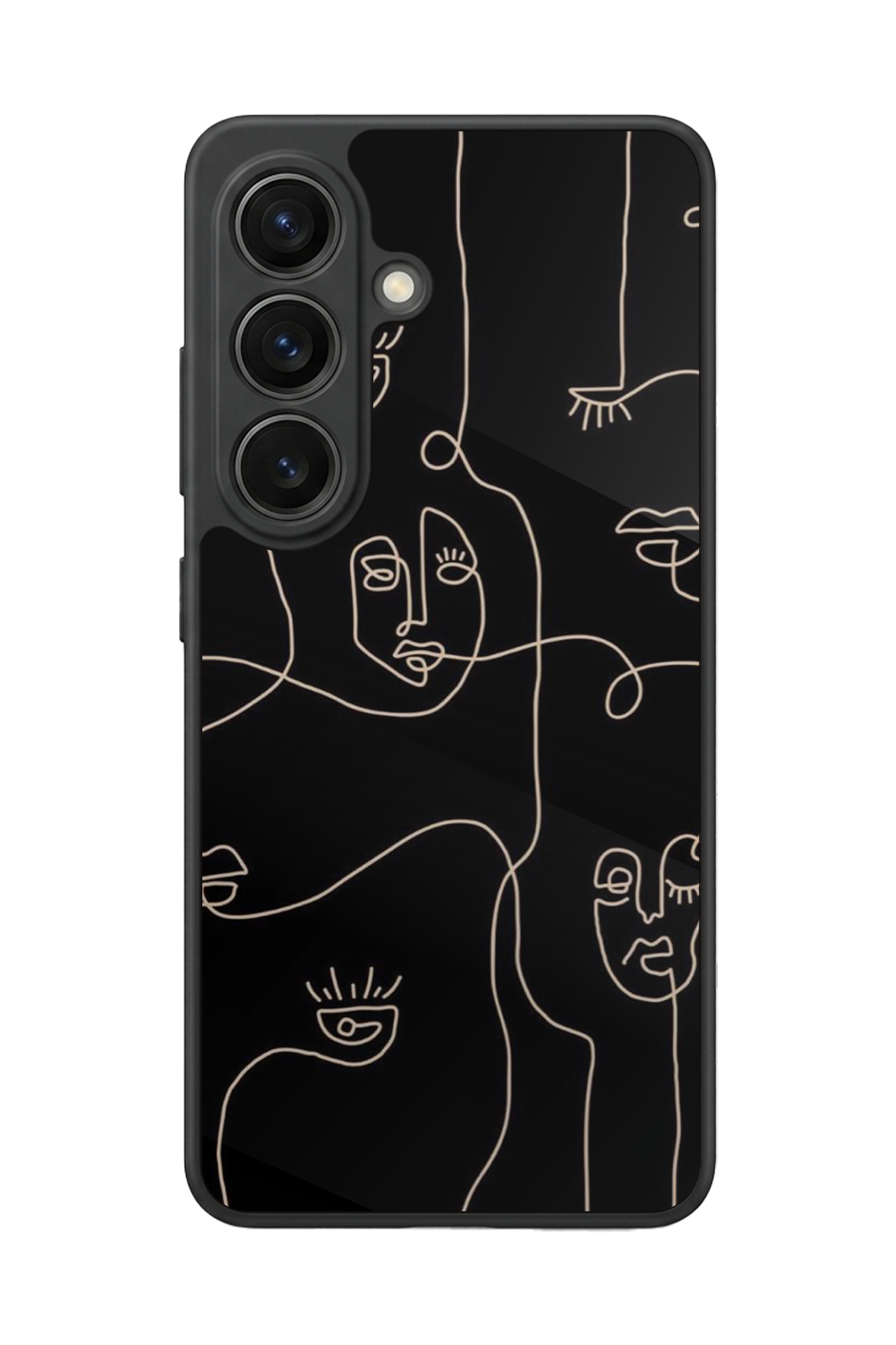 Samsung Galaxy S26 Uyumlu Line Art Tasarımlı Glossy Premium Kılıf