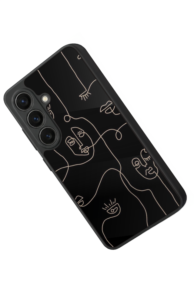 Samsung Galaxy S26 Uyumlu Line Art Tasarımlı Glossy Premium Kılıf