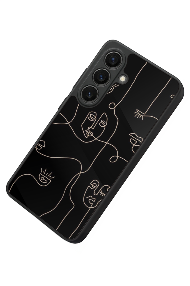 Samsung Galaxy S26 Uyumlu Line Art Tasarımlı Glossy Premium Kılıf