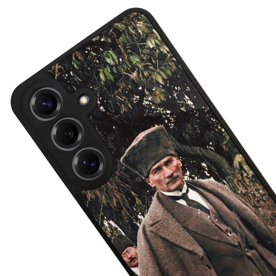 Samsung Galaxy S25 Uyumlu Mustafa Kemal Ataturk Tasarımlı Glossy Premium Kılıf