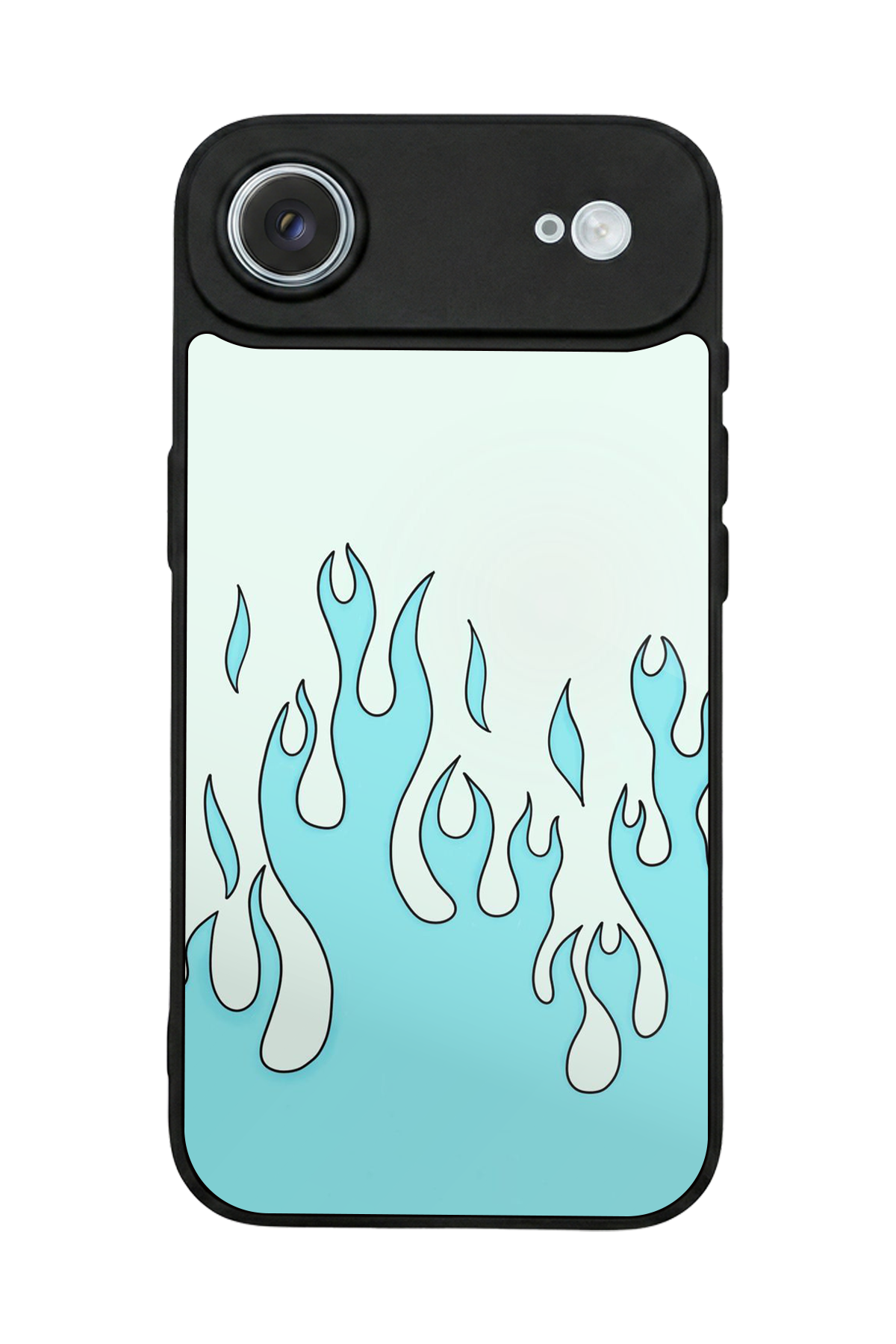iPhone 17 Air Uyumlu Retro Flame Patterns Tasarımlı Glossy Premium Kılıf