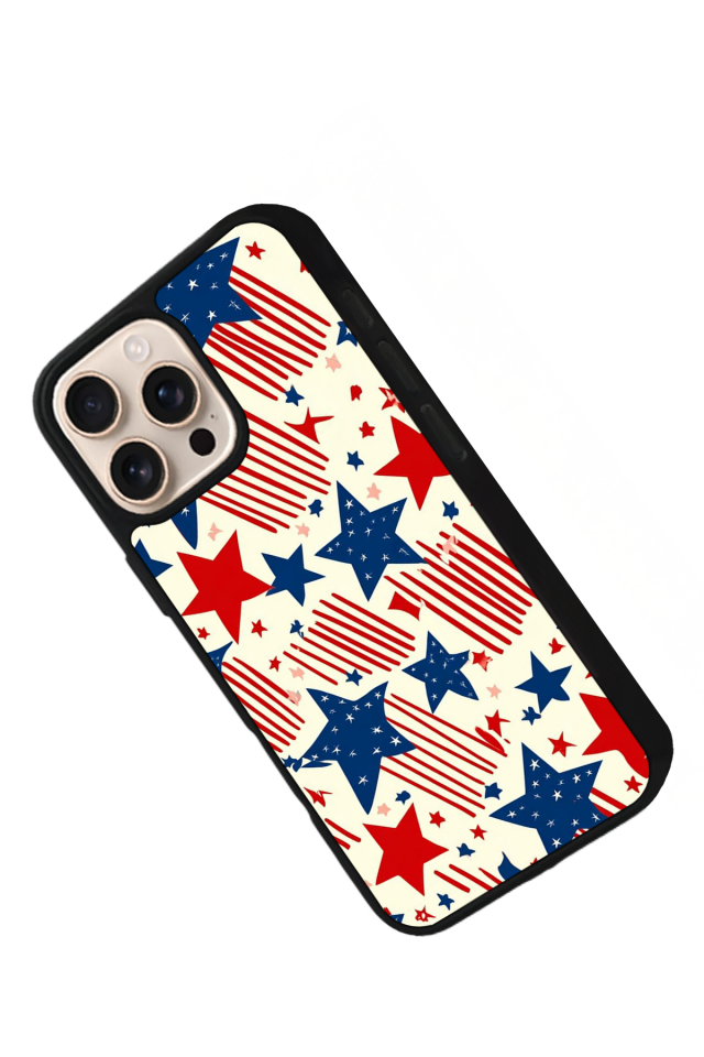 iPhone 14 Pro Uyumlu Retro Yildizlar Tasarımlı Glossy Premium Kılıf
