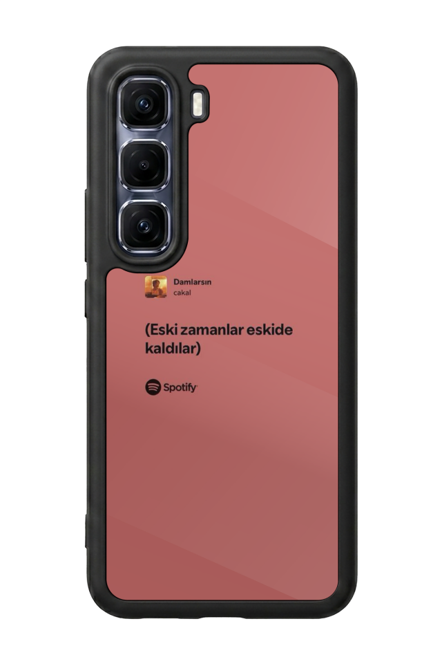 Infinix Hot 60 Pro Plus Uyumlu Sarki Sozleri Tasarımlı Glossy Premium Kılıf