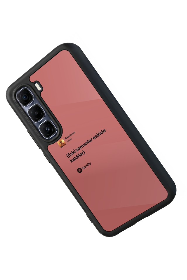 Infinix Hot 60 Pro Plus Uyumlu Sarki Sozleri Tasarımlı Glossy Premium Kılıf