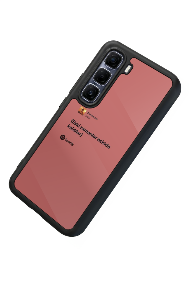 Infinix Hot 60 Pro Plus Uyumlu Sarki Sozleri Tasarımlı Glossy Premium Kılıf