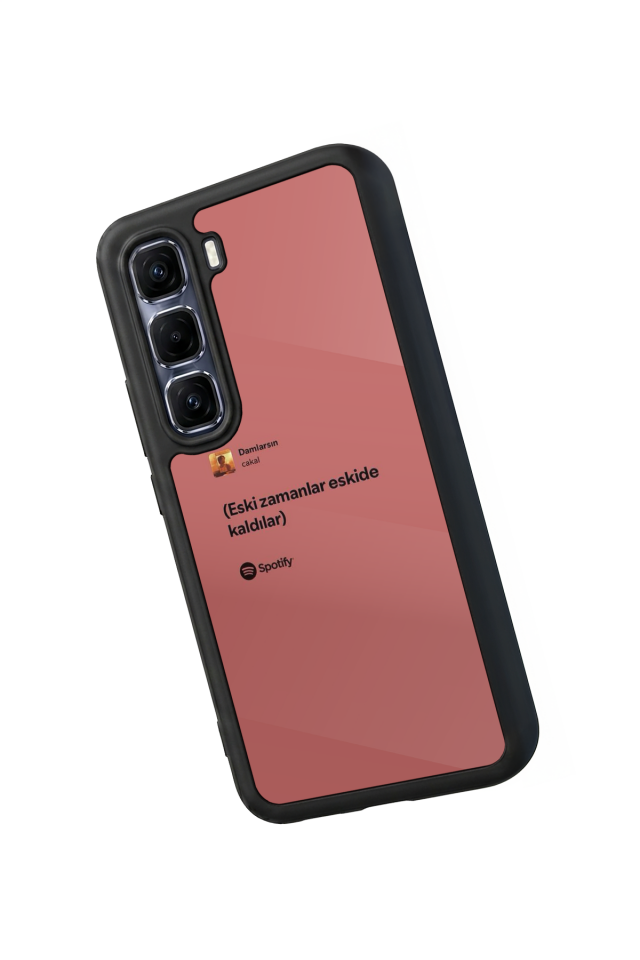 Infinix Hot 60 Pro Plus Uyumlu Sarki Sozleri Tasarımlı Glossy Premium Kılıf