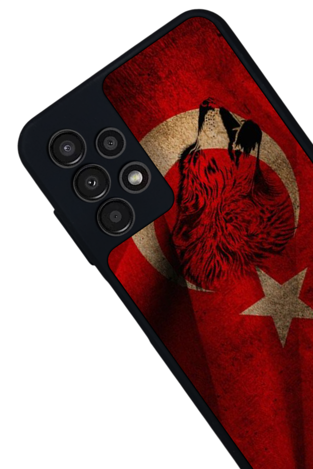 Samsung Galaxy A23 Uyumlu Türk Bayragi Tasarımlı Glossy Premium Kılıf