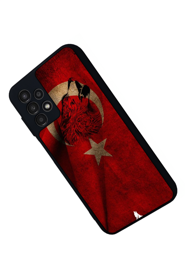 Samsung Galaxy A23 Uyumlu Türk Bayragi Tasarımlı Glossy Premium Kılıf