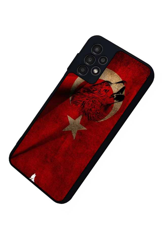 Samsung Galaxy A23 Uyumlu Türk Bayragi Tasarımlı Glossy Premium Kılıf