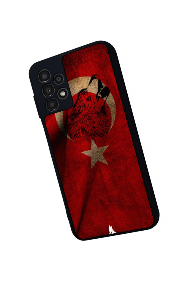 Samsung Galaxy A23 Uyumlu Türk Bayragi Tasarımlı Glossy Premium Kılıf