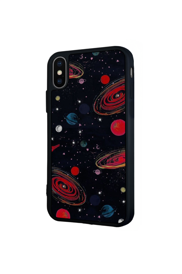 iPhone XS Max Uyumlu Uzay Tasarımlı Glossy Premium Kılıf