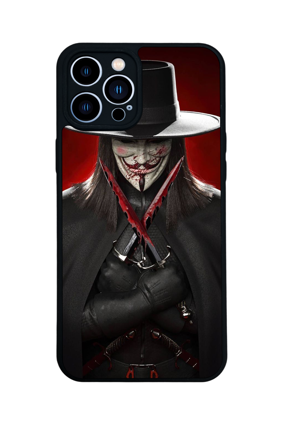 iPhone 12 Pro Max Uyumlu Vendetta Tasarımlı Glossy Premium Kılıf