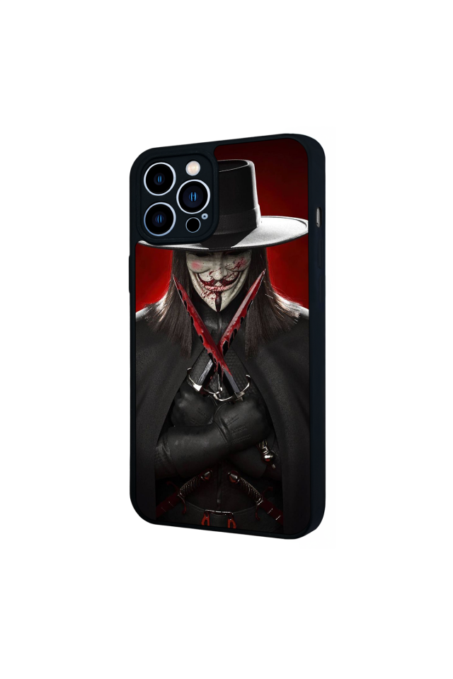 iPhone 12 Pro Max Uyumlu Vendetta Tasarımlı Glossy Premium Kılıf