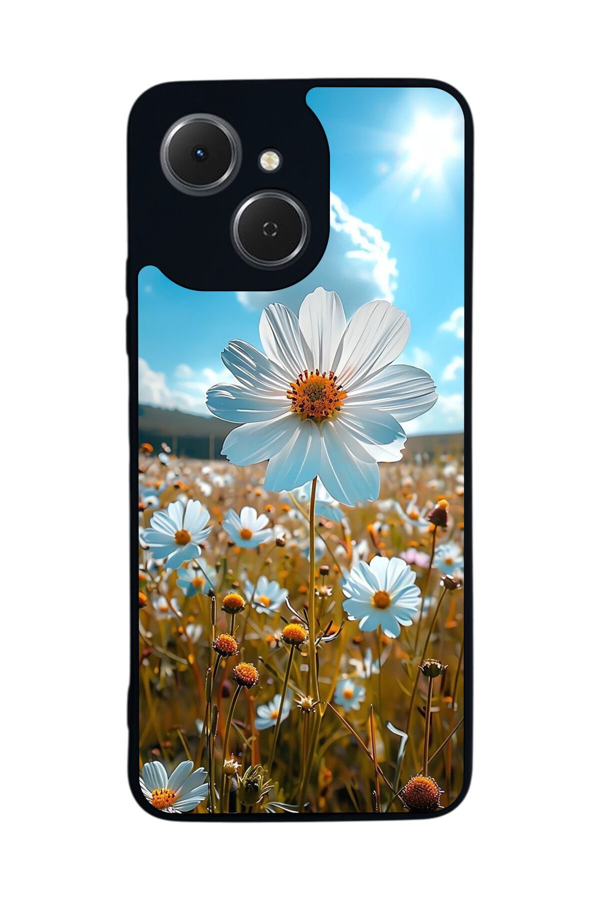 Tecno Spark 40C Uyumlu Cicek Tasarımlı Glossy Premium Kılıf